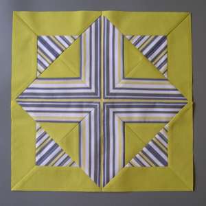 Cross design patchwork block with light effect