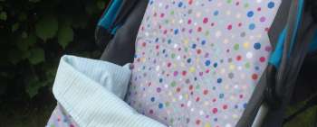 Make a different gift - a customised footmuff for the pushchair