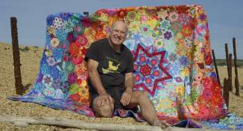 Neddy's Garden&nbsp;A quilt for Philip Jacobs made by women from all over the world.