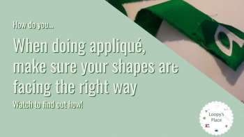 Appliqué-Take time to stop and think