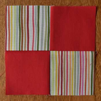 Perfect seams for squares