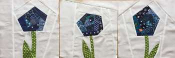 Nina's improv flower block #GFBH2020